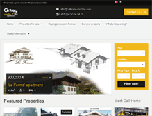 Tablet Screenshot of callhome-morzine.com